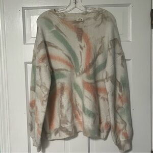 POL Cozy Cream and Pastel funky Sweater